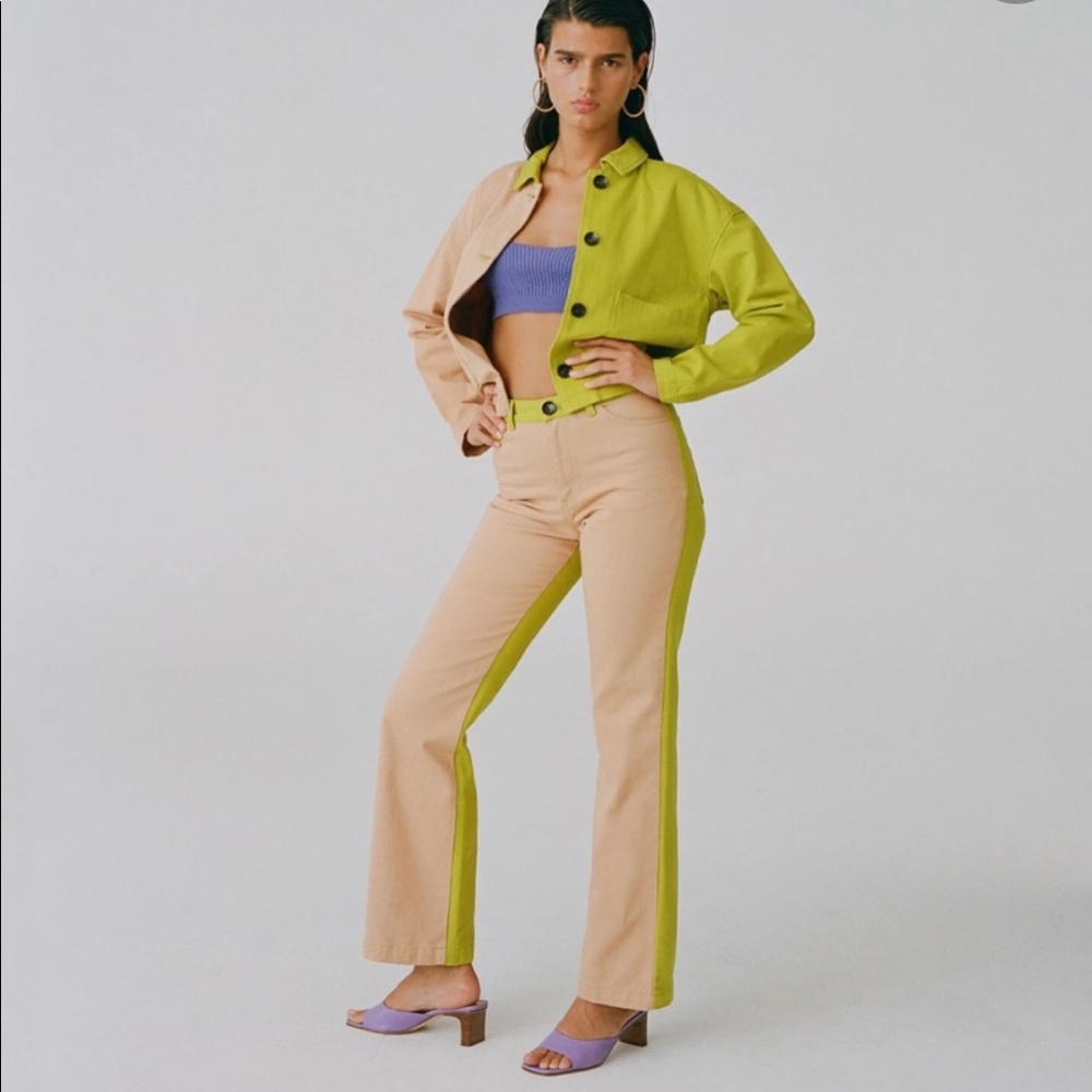 Paloma Wool Dax Pant in Kiwi, Size 34 (0/2) - Picture 2 of 5